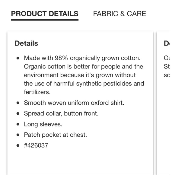 Gap Kids Organic Cotton Uniform Oxford Shirt - Picture 3 of 7